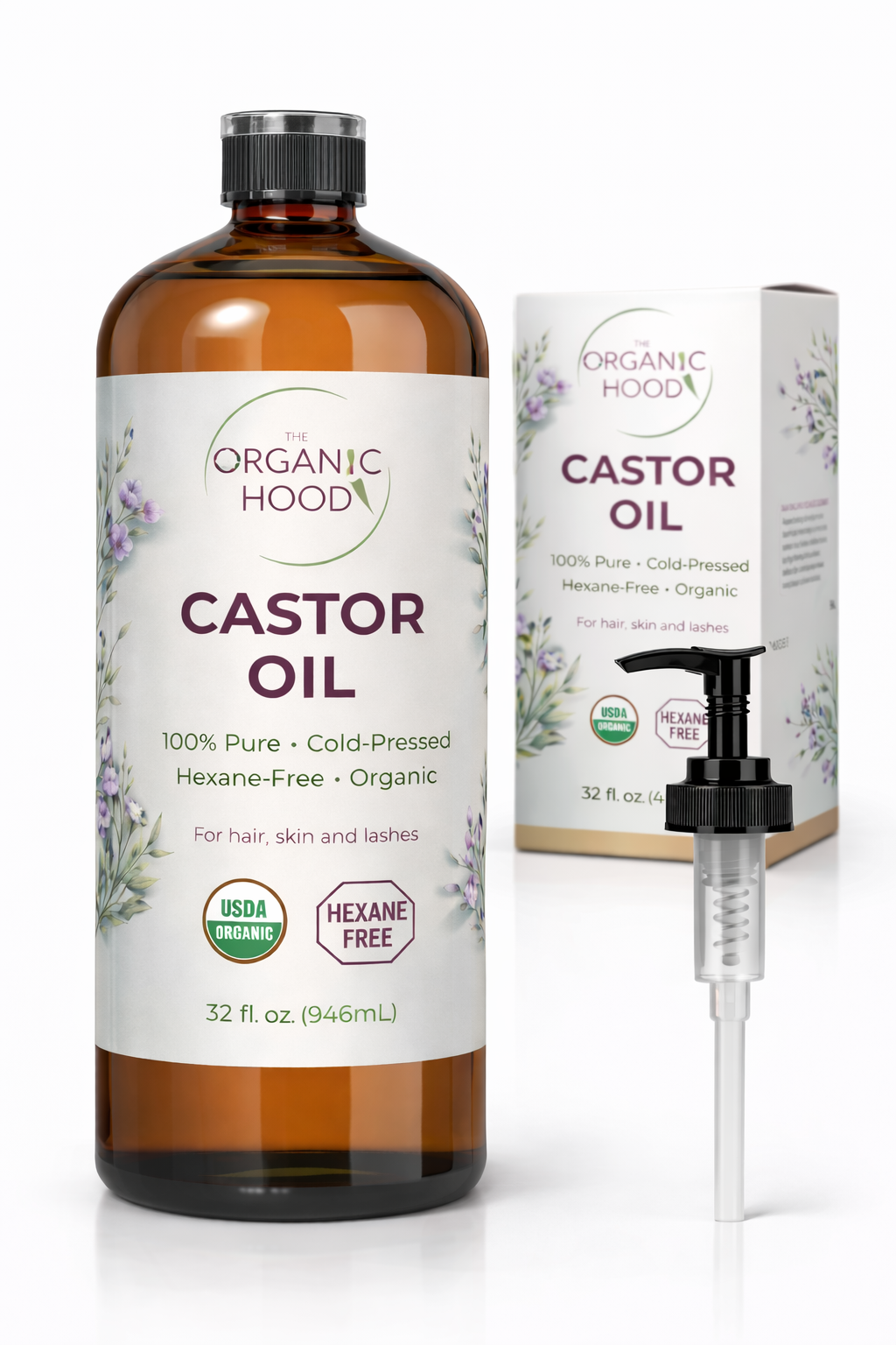 Organic Castor Oil 32oz.